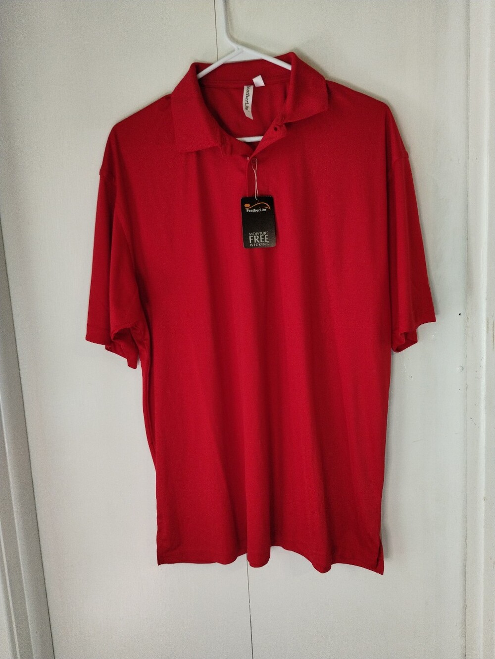 Men's Red Polo Shirt by - Breathable Casual Polo